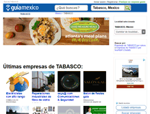 Tablet Screenshot of guia-tabasco.guiamexico.com.mx
