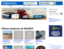 Tablet Screenshot of guia-nayarit.guiamexico.com.mx