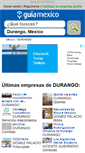 Mobile Screenshot of guia-durango.guiamexico.com.mx
