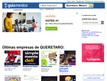 Tablet Screenshot of guia-queretaro.guiamexico.com.mx
