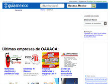 Tablet Screenshot of guia-oaxaca.guiamexico.com.mx