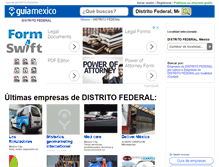 Tablet Screenshot of guia-distrito-federal.guiamexico.com.mx