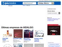 Tablet Screenshot of guia-hidalgo.guiamexico.com.mx