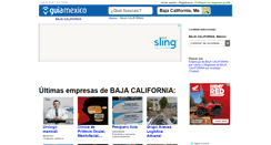 Desktop Screenshot of guia-baja-california.guiamexico.com.mx