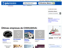 Tablet Screenshot of guia-chihuahua.guiamexico.com.mx